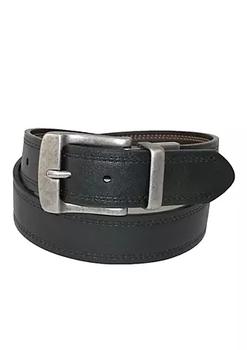 Levi's | Men's Big & Tall Leather Reversible Belt with Double Row Stitch商品图片,
