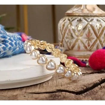 PennyLine Inc | Pennyline Inc - Women's Pearl Hearts Stretchy Bangle,商家ELITE FINDS,价格¥222