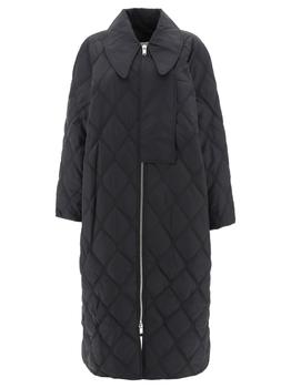 推荐Ganni Womens Black Coat商品