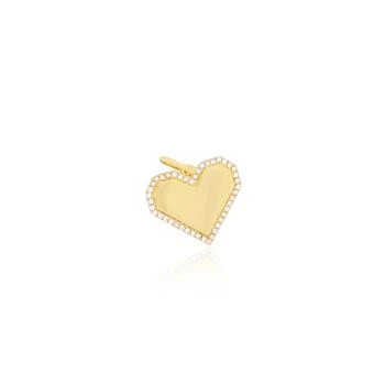 The Lovery | Gold and Diamond Heart Charm,商家Premium Outlets,价格¥5753