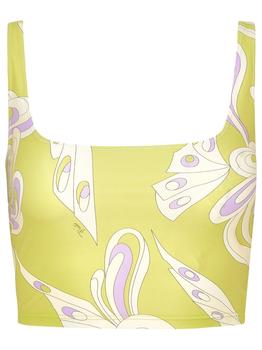 EMILIO PUCCI | Emilio Pucci All-Over Graphic Printed Cropped Top商品图片,6.1折