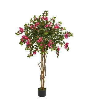 NEARLY NATURAL | 5.5' Bougainvillea Artificial Tree,商家Macy's,价格¥1279