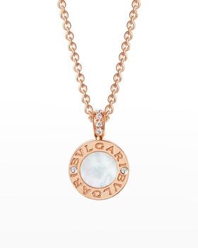 推荐BVLGARI BVLGARI Pink Gold Mother-of-Pearl and Onyx Necklace商品
