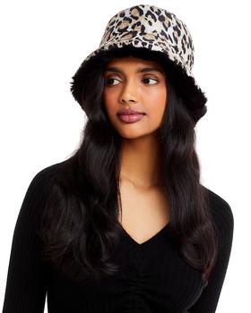 Echo Design是什么牌子, Echo Design | Reversible Leopard Print & Faux Fur Bucket Hat商品图片 