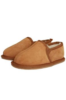 推荐Eastern Counties Leather Childrens/Kids Sheepskin Lined Slippers (Chestnut)商品