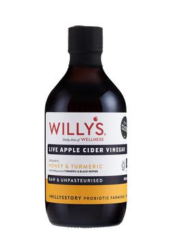 商品Honey & Turmeric Organic Live Apple Cider Vinegar with Live Mother 500ml图片