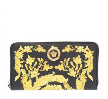 product Versace Ladies Baroque Print Medusa Leather Zip-around Wallet image