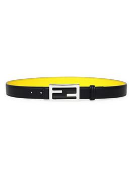 美国芬迪腰带, Fendi | Reversible Logo Buckle Leather Belt商品图片 