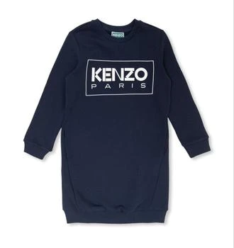 Kenzo | Kenzo Kids Logo Printed Crewneck Sweatshirt Dress 5折