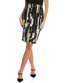 samantha sung, SAMANTHA SUNG | Samantha Sung Chloe Wool & Silk-Blend Pencil Skirt商品图片 3.7折