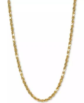 Italian Gold | Rope 24" Chain Necklace in 14k Gold,商家Macy's,价格¥8097