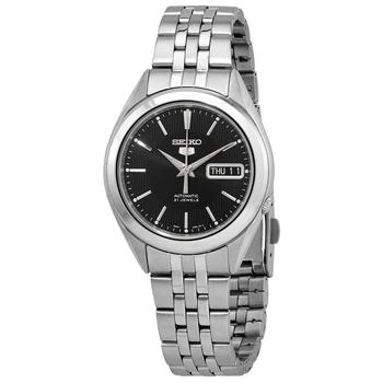 Seiko | 5 Black Dial Stainless Steel Men's Watch SNKL23J1,商家Jomashop,价格¥1091