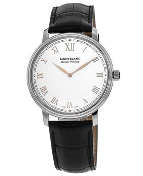 product Montblanc Tradition Manual Winding White Dial Leather Strap Men's Watch 119962 image