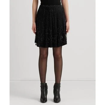 Ralph Lauren | Petite Beaded A-Line Miniskirt,商家Macy's,价格¥1523