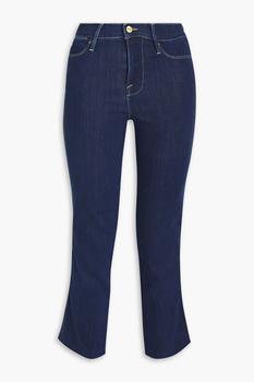 FRAME | Le High Straight cropped high-rise straight-leg jeans商品图片,4.4折