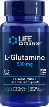 商品Life Extension L-Glutamine - 500 mg (100 Vegetarian Capsules)图片