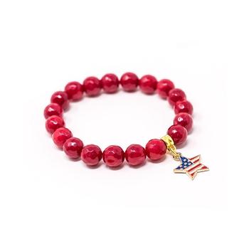 商品Katie's Cottage Barn | Jade Stars and Stripe Star Give Back Collection Bracelet,商家Macy's,价格¥344图片