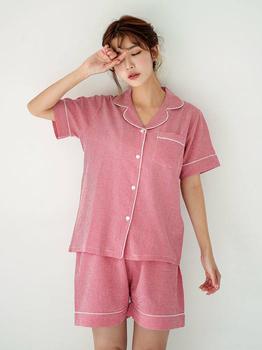 商品-by | Women Muffin Check Short Sleeve Pajamas_2 Colors,商家W Concept,价格¥430图片