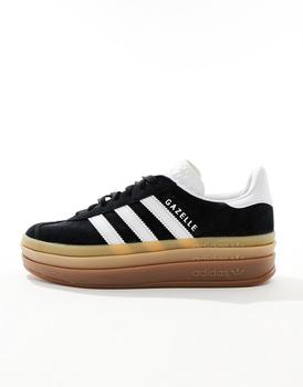 ★ [大人気] ADIDAS W GAZELLE BOLD BLACK WHITE IE0876 ★ adidas Gazelle Bold Shoes - Black | Free Shipping with