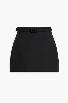 推荐Skirt-effect wool and silk-blend shorts商品