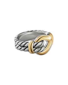 商品David Yurman | 18K Yellow Gold & Sterling Silver Thoroughbred Loop Ring,商家Bloomingdale's,价格¥6014图片
