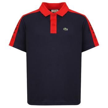 推荐Navy & Red Logo Panel Polo Shirt商品
