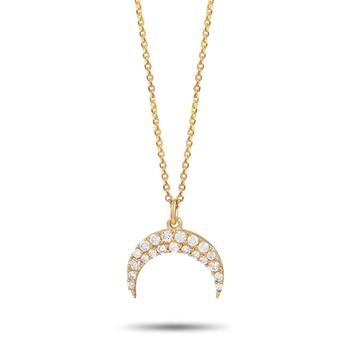 商品LB Exclusive | 14K Yellow Gold 0.19 ct Diamond Necklace,商家Jomashop,价格¥4107图片