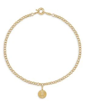 Alexa Leigh | Guidance Disc Pendant Necklace in 18K Gold Filled, 16",商家Bloomingdale's,价格¥1306