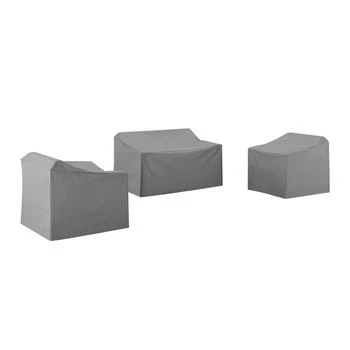 Crosley Furniture | 3Pc Furniture Cover Set Gray - Loveseat & 2 Chairs,商家Premium Outlets,价格¥833