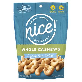 商品Nice! | Lightly Salted Whole cashews Lightly Sea Salted, Lightly Sea Salted,商家Walgreens,价格¥33图片