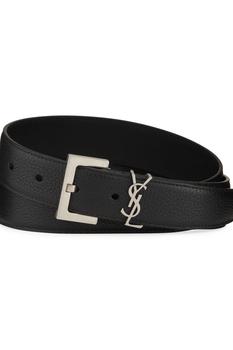 加拿大ysl腰带, Yves Saint Laurent | Men's YSL Logo Leather Belt商品图片 