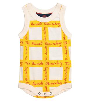 推荐Baby Turtle checked cotton bodysuit商品