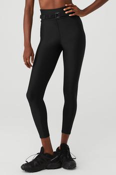 salamon瑜伽, Alo | Airlift High-Waist 7/8 Charmer Legging - Black商品图片 