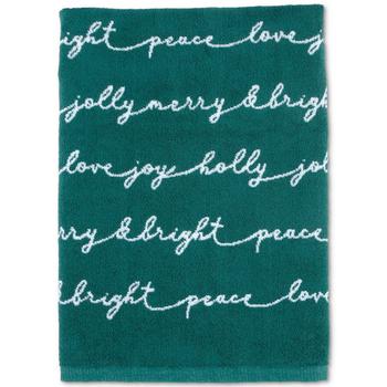 商品Martex | Holiday Script Bath Towel, Created For Macy's,商家Macy's,价格¥85图片