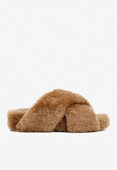 Jil Sander | Shearling Slip-On Sandals商品图片,6.1折