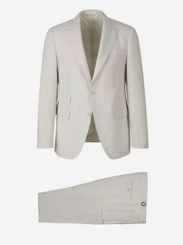 Scabal | Scabal Classic Fit Linen Suit,商家Cettire,价格¥10212