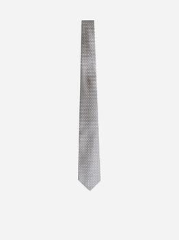 推荐Geometric print silk tie商品