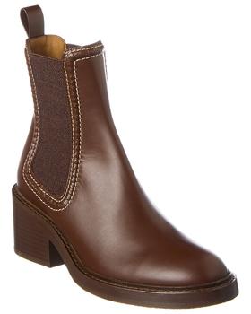 chloé鞋, Chloé | Chloe Mallo Leather Bootie商品图片 8.2折