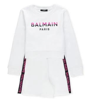 Balmain | Balmain Kids Logo-Printed Shorts Set,商家Cettire,价格¥1973