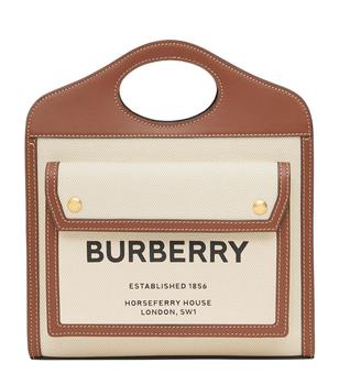 burberry tote, Burberry | Mini Horseferry Pocket Top-Handle Bag商品图片 