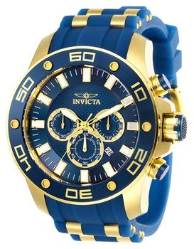Invicta | Invicta Men's Chronograph Watch - Pro Diver Yellow Steel & Silicone Strap | 26087 1.1折×额外9折x额外9.5折, 独家减免邮费, 额外九折, 额外九五折