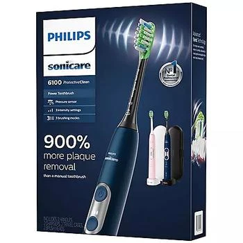 Philips Sonicare | Philips Sonicare 6100 ProtectiveClean Power Toothbrush, 2 pk. - Choose Your Color,商家Sam's Club,价格¥1064