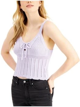 推荐Juniors Womens Knit V Neck Tank Top商品