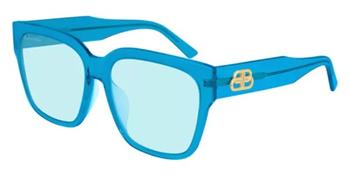 推荐Light Blue Square Unisex Sunglasses BB0056SA 004 56商品