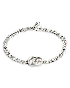 Gucci | Sterling Silver GG Marmont Curb Link Bracelet,商家Bloomingdale's,价格¥2195