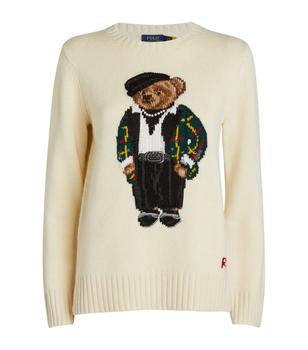 推荐Wool-Cashmere Polo Bear Sweater商品