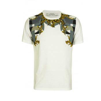 范思哲t恤新款, Versace | VERSACE COLLECTION 男士白色T恤 V800648-VJ00188-V7001商品图片 满$100享9.5折, 满折