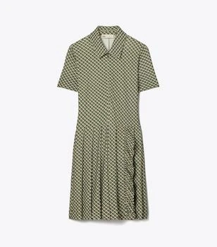 Tory Burch | Printed Pleated Zip-Front Golf Dress,商家Tory Burch,价格¥1332