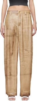 Alexander Wang | Beige Trompe L'œil Trousers,商家Ssense US,价格¥5232