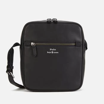 推荐Polo Ralph Lauren Men's Smooth Leather Cross Body Bag - Black商品